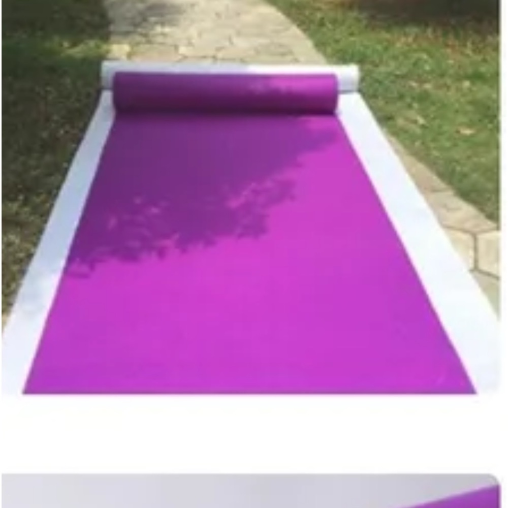 4 foot x 50 foot x 1 mm wedding aisle carpet runner party birthday event runner